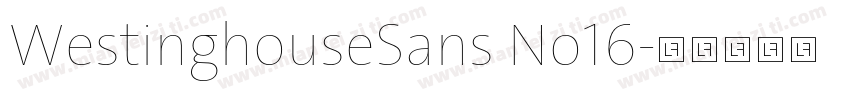 WestinghouseSans No16字体转换